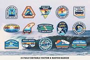 Surfing Design Pack, an Illustration by cd-design.co (Thumbnail 7 of 7)