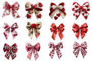 Coquette Valentine Bow Clipart Bundl, an Illustration by Designworld (Thumbnail 6 of 8)