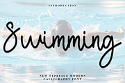 Swimming, a Handwritten Font by FreshTypeINK (Thumbnail 1 of 7)