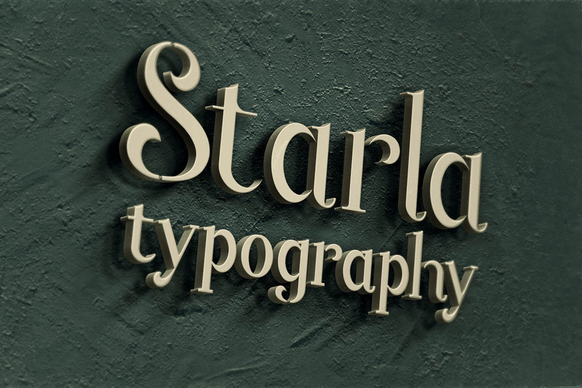 Starla - Display Font preview 5