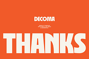 Decoma - Bold Geometric Font, a Sans Serif Font by limitype (Thumbnail 12 of 12)