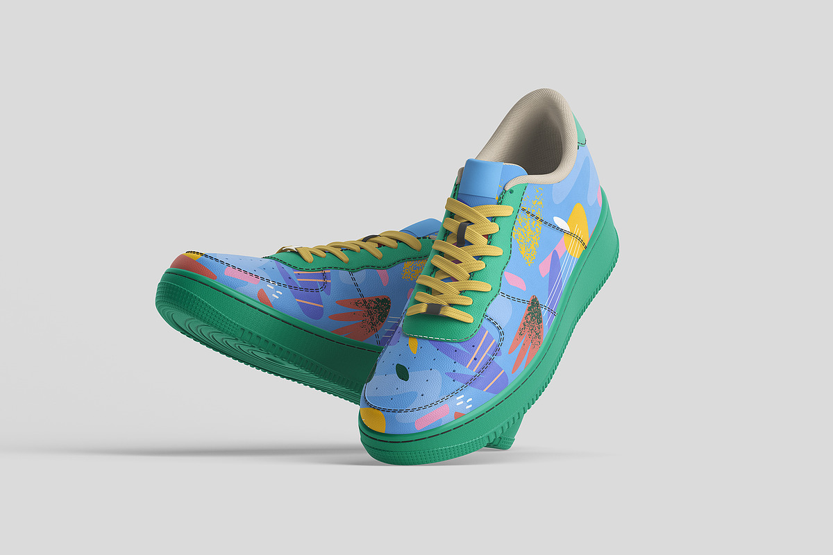 Sneakers Air Force Mockup, an Advertising Mockup by GraphicVil (Photo 5 of 9)