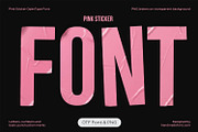 Pink Sticker Font, a Sans Serif Font by Handmadefont (Thumbnail 1 of 15)