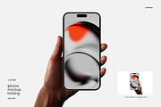 iPhone in Hand Mockup H01, a Device Mockup by Croma Studio (Thumbnail 1 of 4)