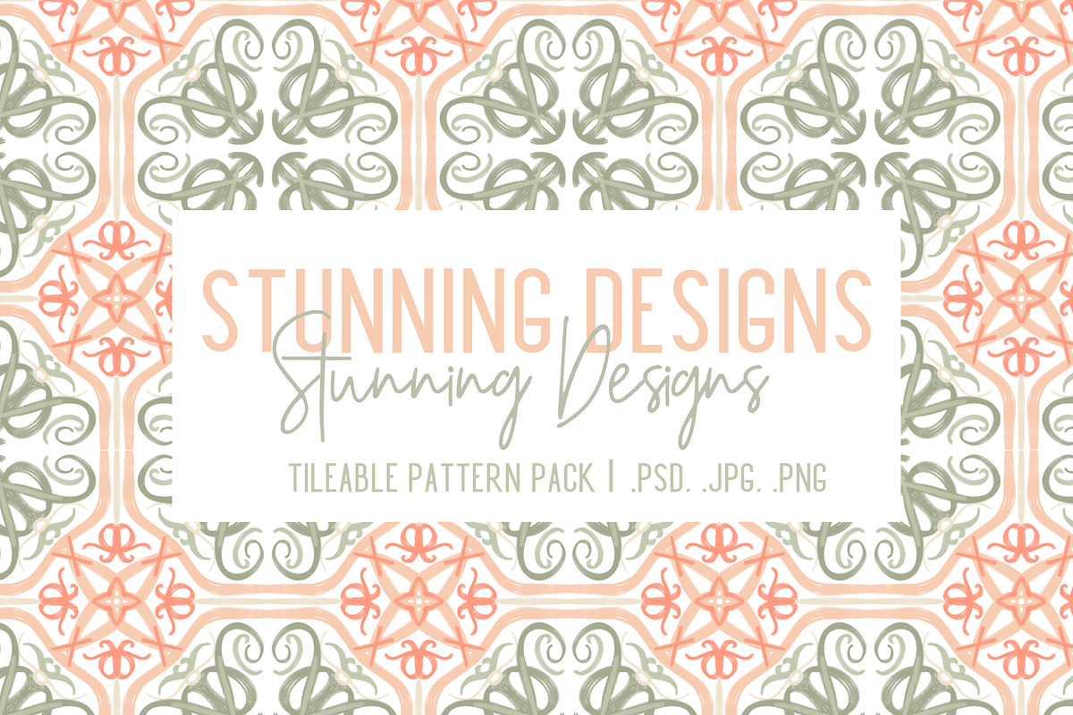Peaches and Sage Seamless Patterns, a Pattern Graphic by TheLegacyBrandingCo (Photo 3 of 14)