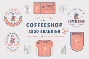 Coffee Shop Logo Templates Vol.1