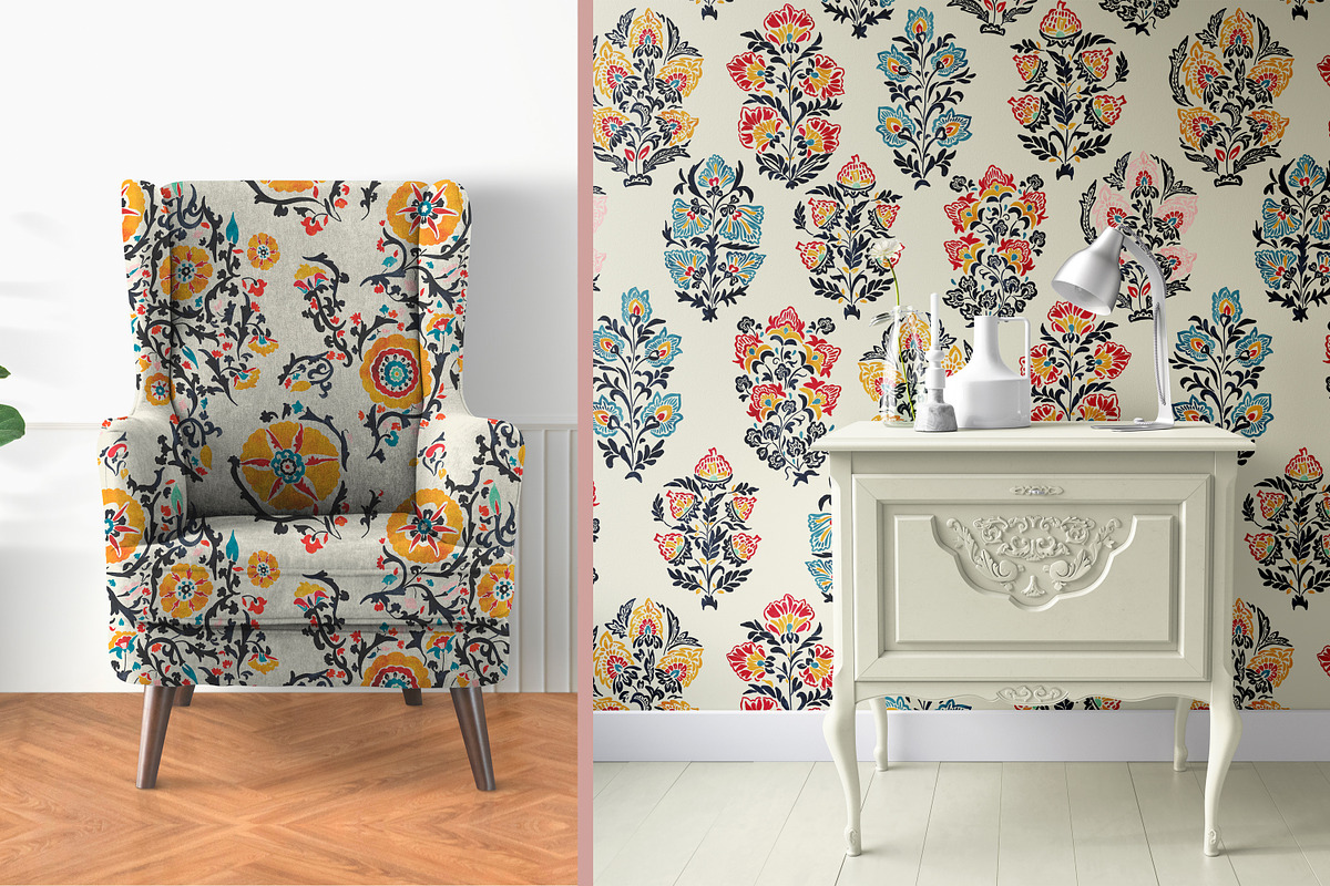 Modern Suzani collection, a Decorative Illustration by Mona Ahmed (Photo 7 of 11)