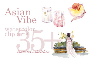 Watercolor Asian Vibe