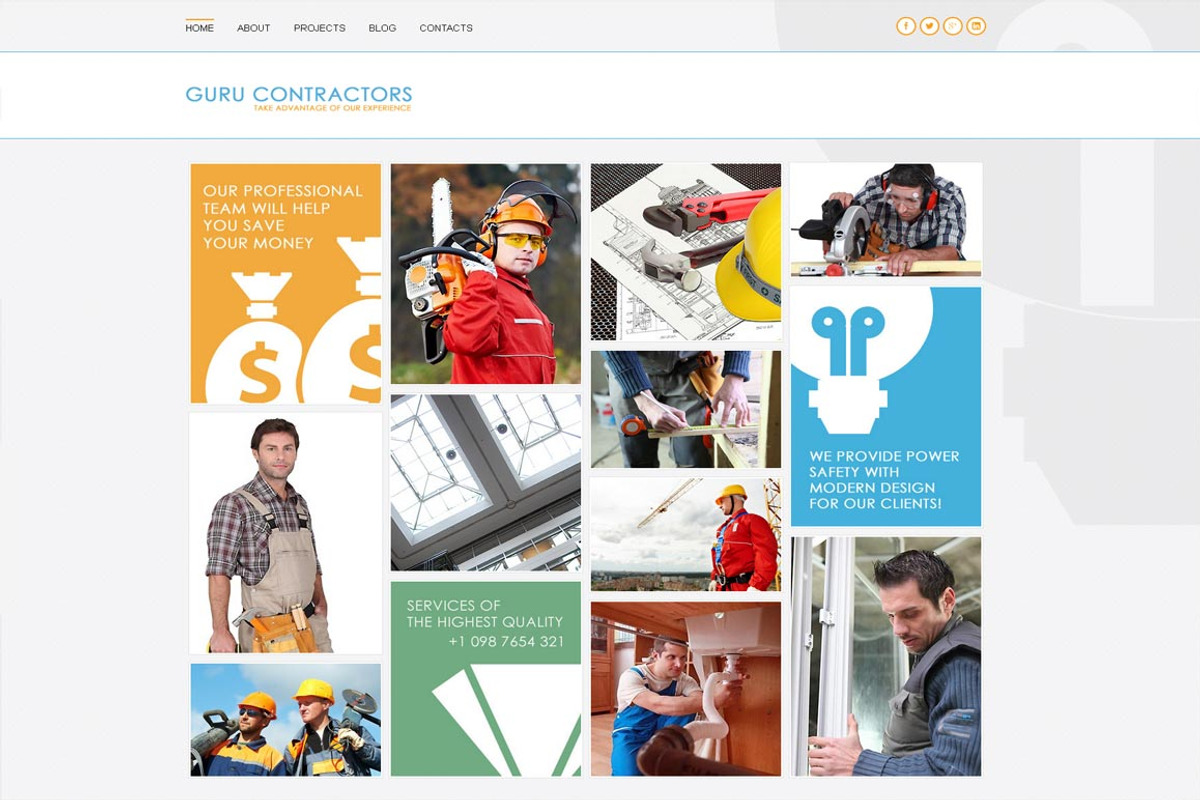 Guru Contractors - Joomla Theme, a Websites & App Template by ASDesigning