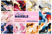 Liquid MARBLE backgrounds, set 01, a Pattern Graphic by Slanapotam (Thumbnail 2 of 2)