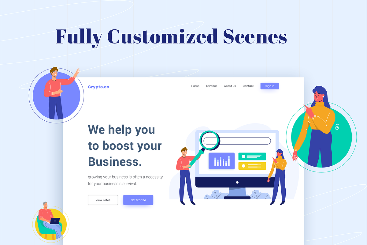 Business Atomic Illustration, a Templates & Theme by Graphicdunk (Photo 5 of 6)