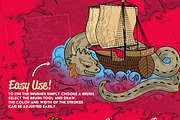 Vintage Illustrator Brush-Kit, a Brush Add-On by Leonard Posavec (Thumbnail 3 of 10)