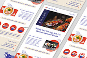 Japanese Restaurant Email Newsletter, an UI Kit Template by Fannan Studio (Thumbnail 3 of 3)