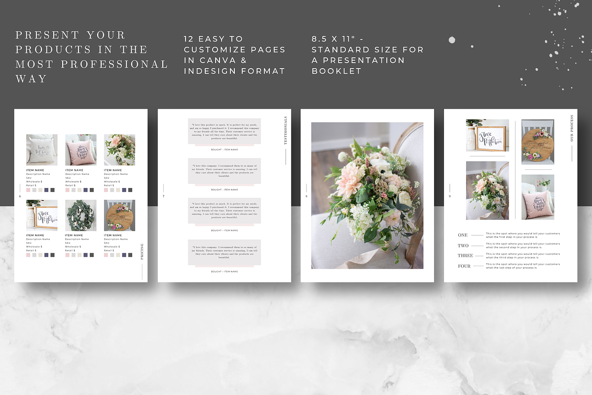 Price Guide/Linesheet, a Presentation Template by Just Like White Creative (Photo 5 of 9)