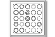 Vintage Set of Vector Round Elements, a Pattern Graphic by FineArtStudio (Thumbnail 3 of 3)