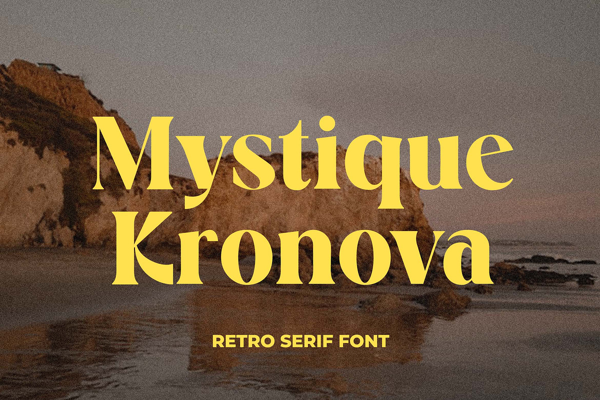 Mystique Kronova Retro Serif Font, a Serif Font by UICreative (Photo 1 of 13)