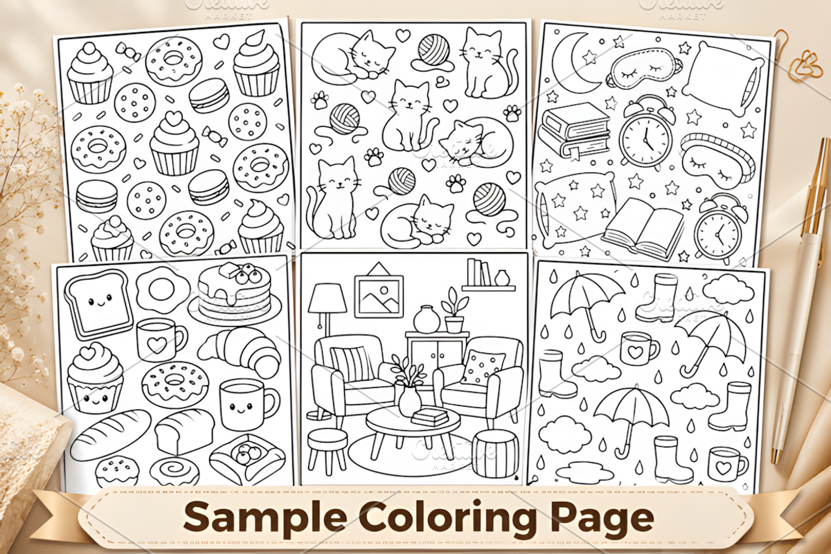 Bold Easy Pattern Coloring Book, a Pattern Graphic by Ink Gallery (Photo 2 of 3)
