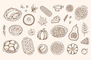 Thanksgiving Dinner Design Kit, a Seasonal Illustration by Artspace (Thumbnail 2 of 9)