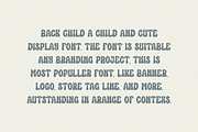 Back Child - Kids Font, a Sans Serif Font by Iqsiart Studio (Thumbnail 6 of 6)