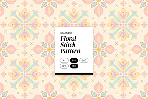 Colorful Floral Stitch Pattern