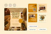 Minimalist Thanks Giving Post, a Social Media Template by Pink Bunny Studio (Thumbnail 2 of 3)