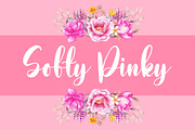 Softy Pinky - Calligraphy Font, a Handwriting Font by Myn Type
