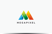 Megapixel - Letter M Logo, a Branding & Logo Template by yopie (Thumbnail 1 of 3)