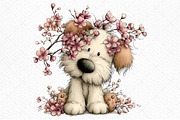 Whimsical Spring Dogs Clipart, an Illustration by Craft Nest (Thumbnail 8 of 11)