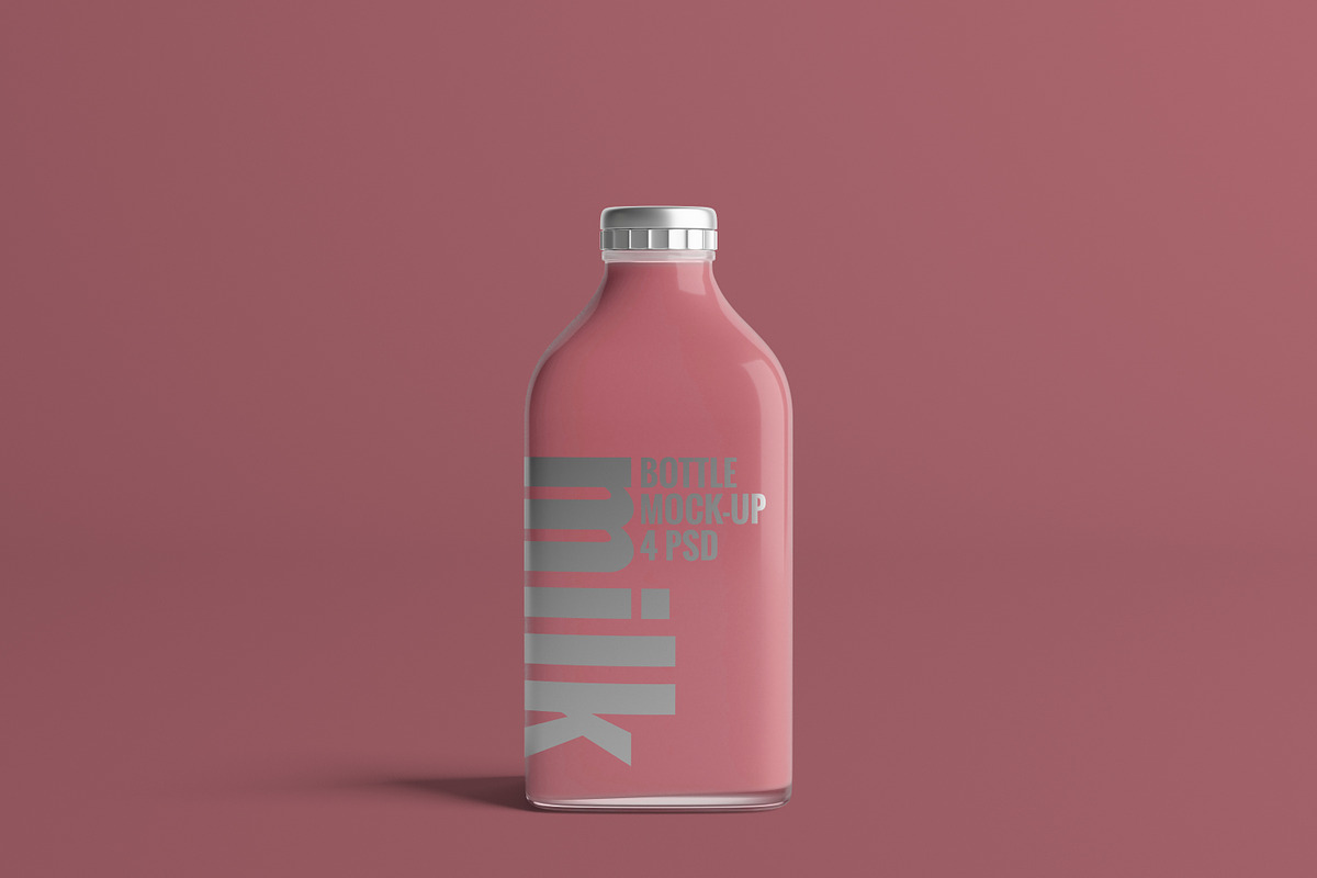 Milk Bottle Mock-Up 2 (Big), a Packaging Mockup by AY Mock-Ups (Photo 4 of 11)