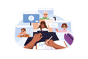 Students' life in university set, an Education Illustration by PaperTrident (Thumbnail 6 of 9)