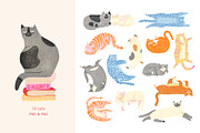 Cats Fan Club, an Animal Illustration by Annakniaz (Thumbnail 2 of 14)