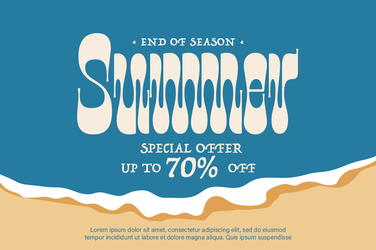 Bali Sunset - Unique Display Font, a Font by Kereatype (Photo 10 of 14)