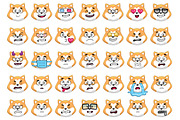 Akita Emoji Set, an Animal Illustration by Cartoon Shop (Thumbnail 3 of 10)