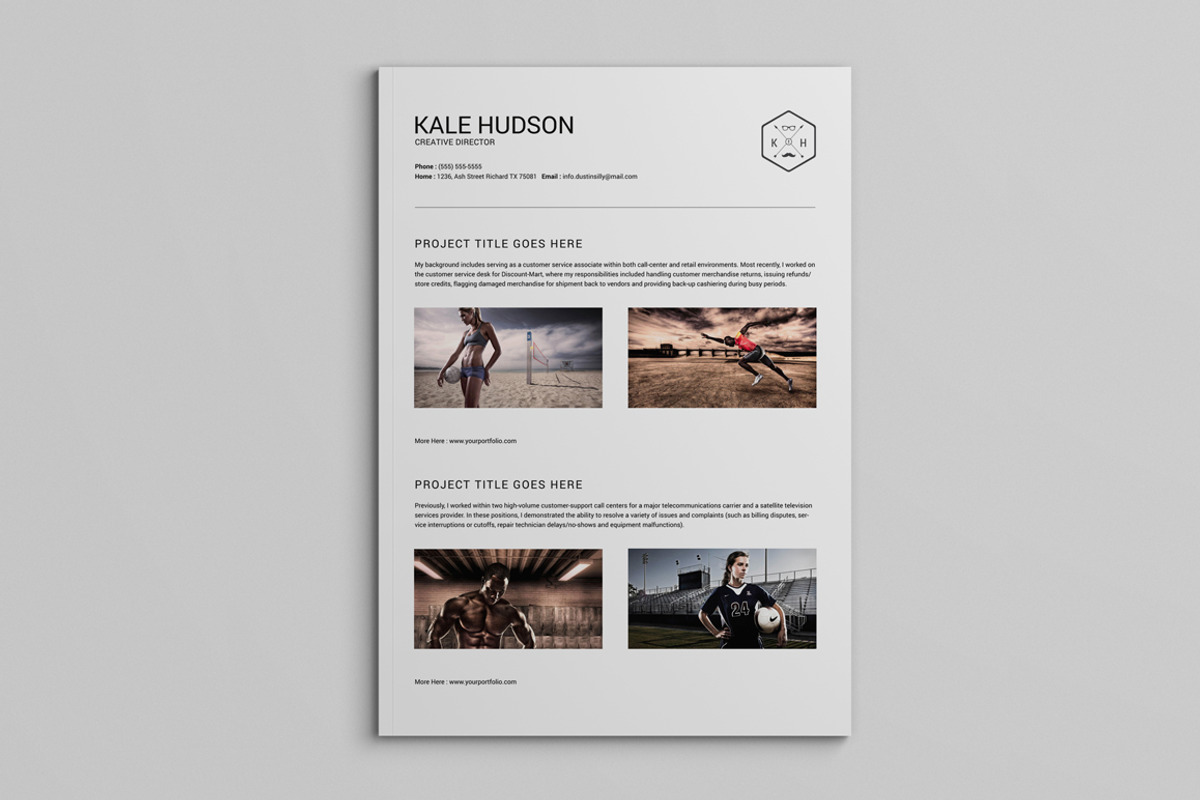 Clean Resume CV - Hudson, a Resume Template by SNIPESCIENTIST (Photo 3 of 3)