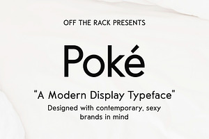 Pok Modern Sans Serif Typeface