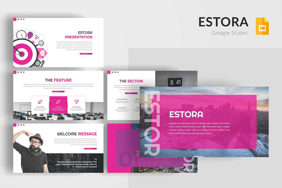 Estora - Google SLides Template, a Presentation Template by AQR Studio ...