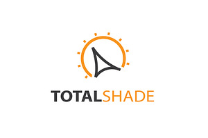 Sail shade canopy logo with sun, a Nature Photo by LogosDen
