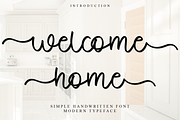 Welcome Home, a Handwritten Font by FreshTypeINK (Thumbnail 1 of 8)