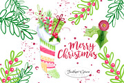 Watercolor Christmas, an Illustration by Feather Grace Designs (Thumbnail 2 of 4)