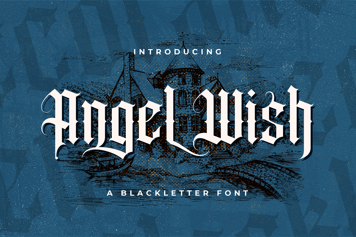 Angel Wish - Blackletter Font, a Blackletter Font by StringLabs (Photo 1 of 13)
