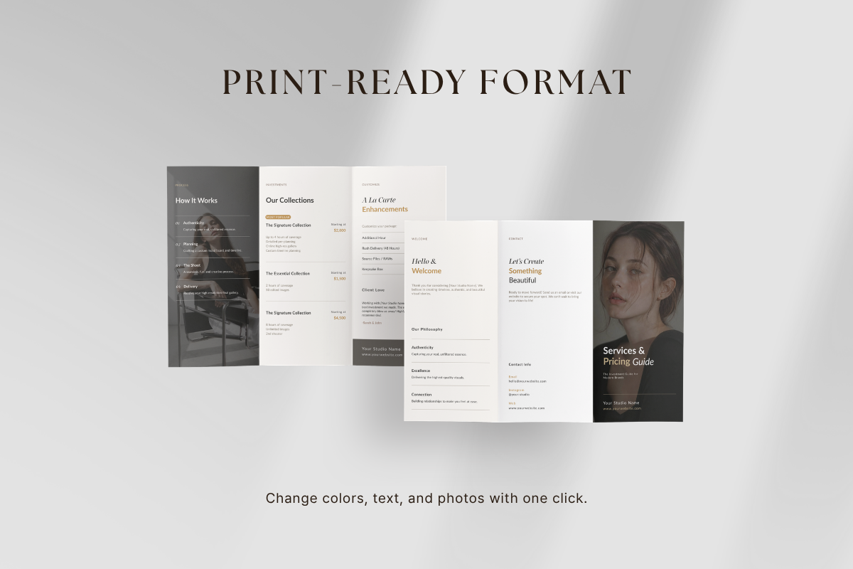 Photographer Tri-Fold Guide, a Brochure Template by batang (Photo 2 of 4)