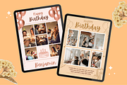 5 Birthday Photo Collage Templates, a Templates & Theme by TemplateCastleStore (Thumbnail 4 of 9)