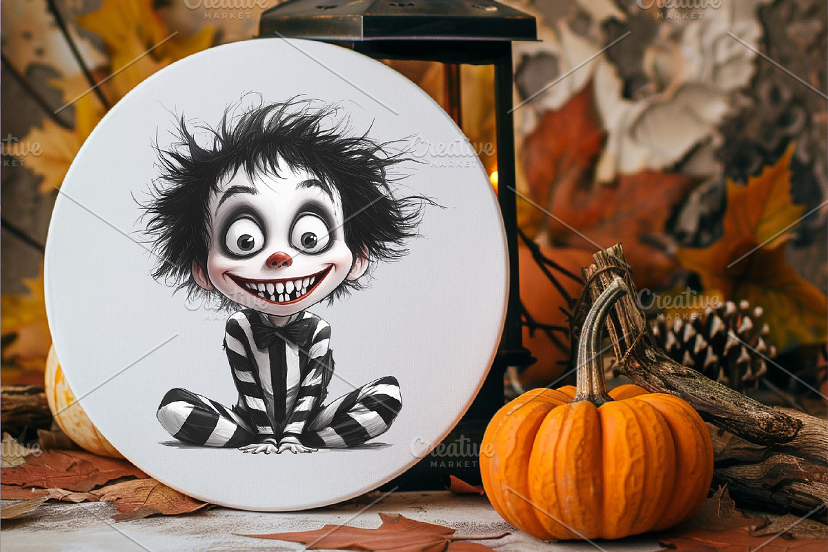 Halloween cartoon Beetlejuice., a Person Illustration by KENO Mascots (Photo 5 of 10)