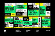 Green Year Recap Instagram Post, a Social Media Template by Neermana (Thumbnail 1 of 4)