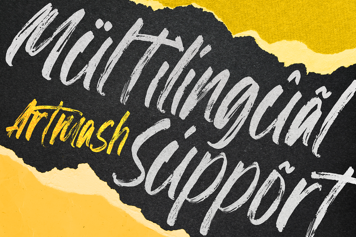 Artmash Font, a Handwritten Font by Graphue (Photo 6 of 9)