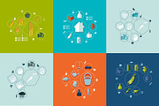 9 AGRICULTURE flat infographics, a Presentation Template by Palau (Thumbnail 1 of 5)