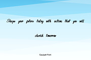 Cauzyah Modern Handwritten Font, a Handwritten Font by ResumeFabs (Thumbnail 6 of 7)