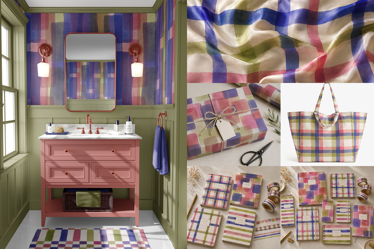 Dopamine Watercolour Collection, a Pattern Graphic by Maria Budarkiewicz (Photo 14 of 15)