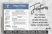 Medical Resume Template //, a Resume Template by LevelUpResume (Thumbnail 2 of 5)