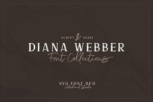 Diana Webber - SVG Font Duo